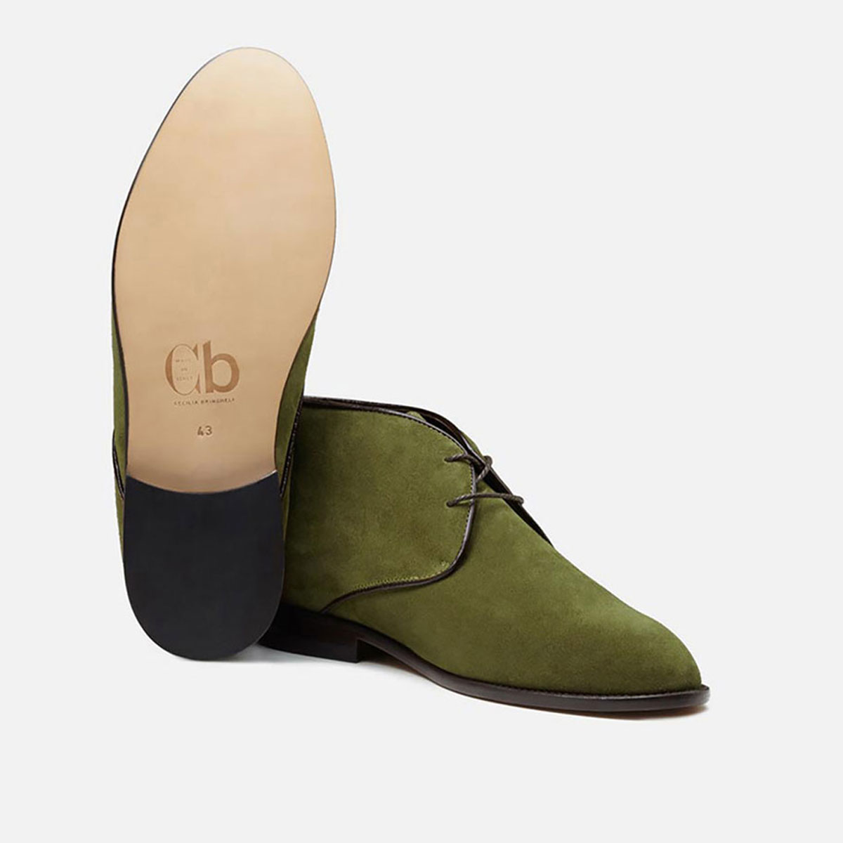 Vento Olive Green Suede 003